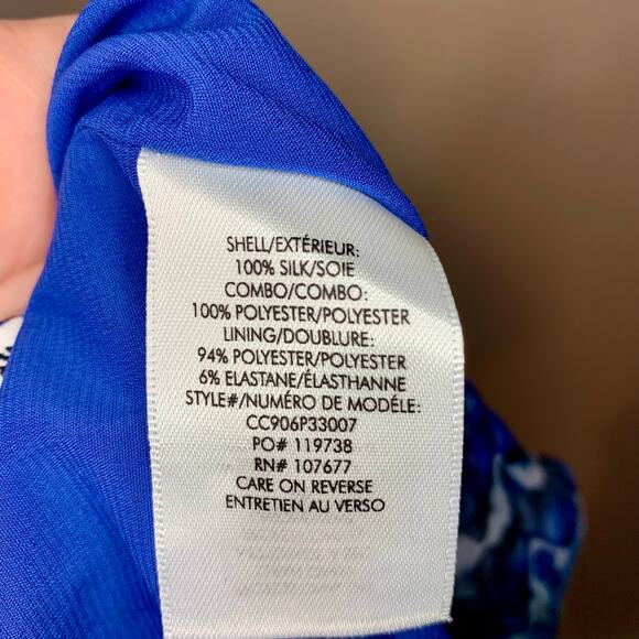 Alice + Olivia Wrap Blouse In Tie Dye Kaleidoscope - Picture 6 of 9